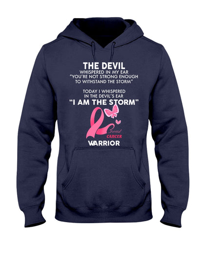I Am The Storm Breast Cancer Warrior - Breast Cancer Awareness T-shirt and Hoodie 0822