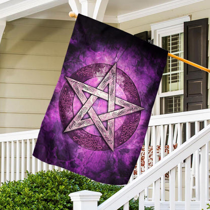 As Above So Below Pentagram Wicca - Witch House Flag 0822
