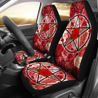 Wicca Pentacle - Witch Seat Covers 0822
