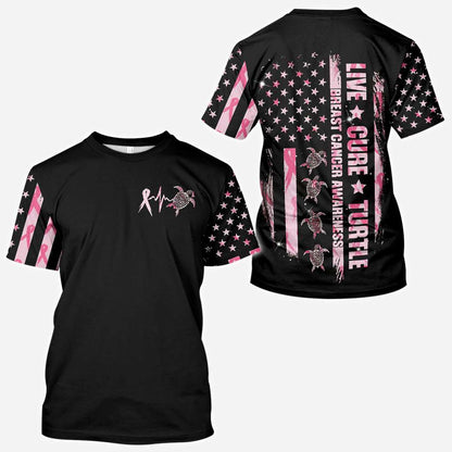 Turtle Breast Cancer Awareness - Breast Cancer Awareness All Over T-shirt and Hoodie 0822