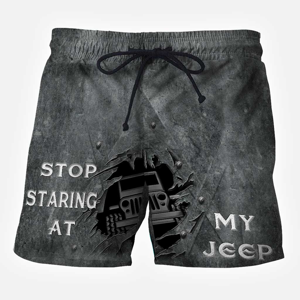 Stop Staring At My - Jp Car Men Shorts