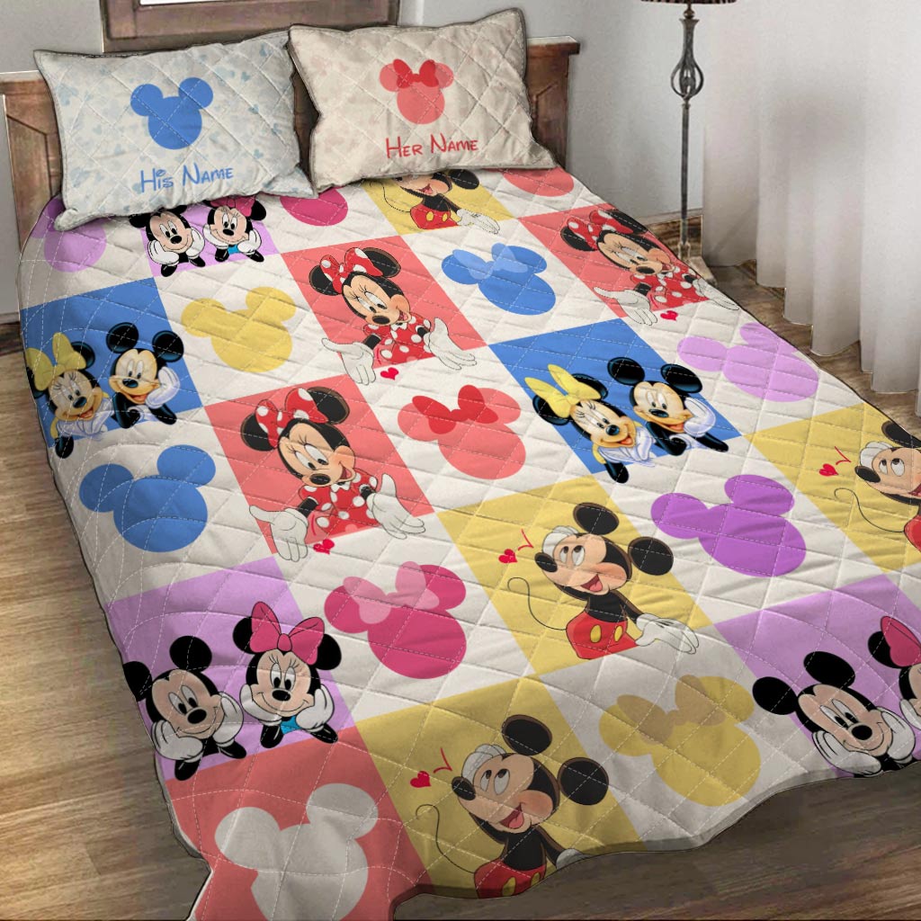 You & Me We Got This - Personalized Mouse Quilt Set