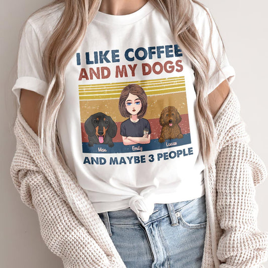 I Like Coffee And My Dog - Personalized Mother's Day Dog T-shirt and Hoodie
