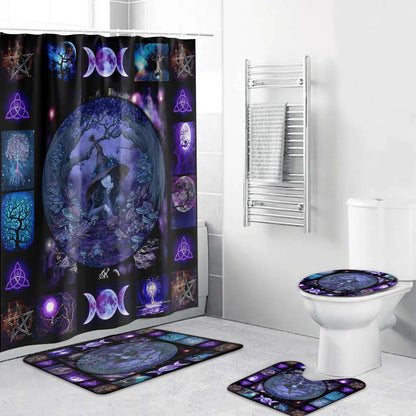 Witch - Bathroom Curtain & Mats Set