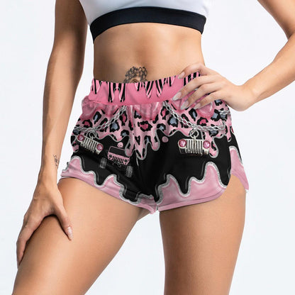 Black Pink Jp Girl - Car Cross Tank Top and Women Shorts