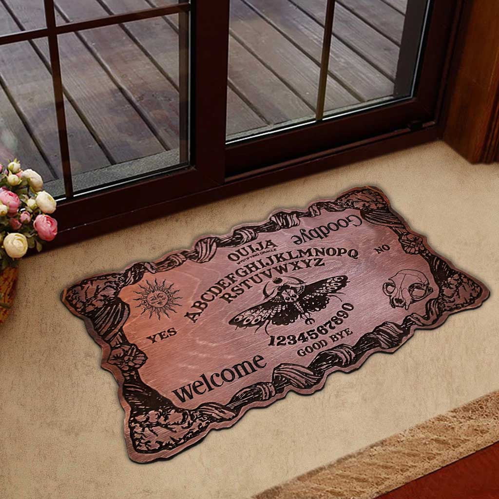 Ouija Welcome Goodbye - Witch Shaped Doormat