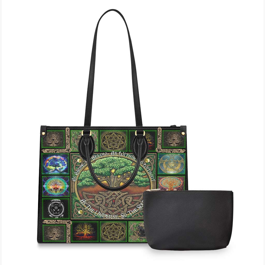Earth Witch - Personalized Witch Leather Handbag