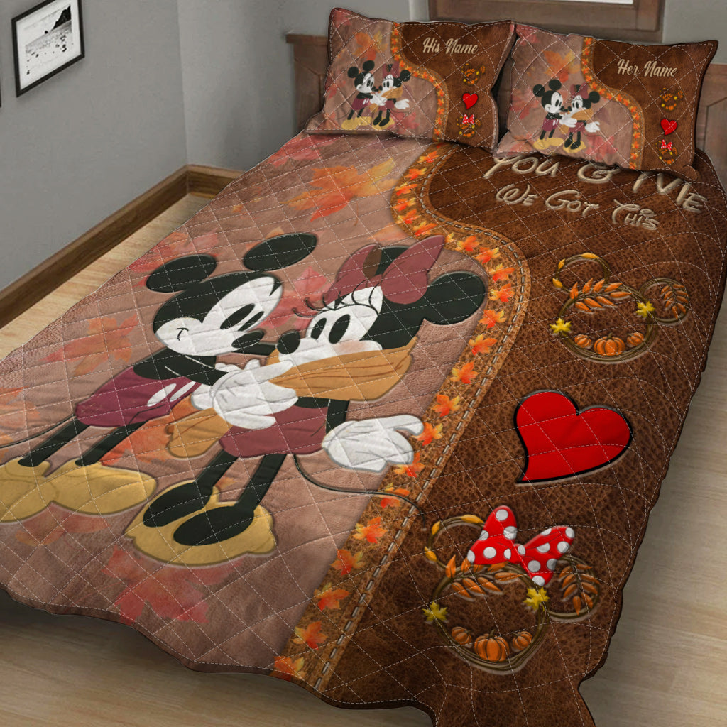 You & Me - Personalized Mouse Quilt Set