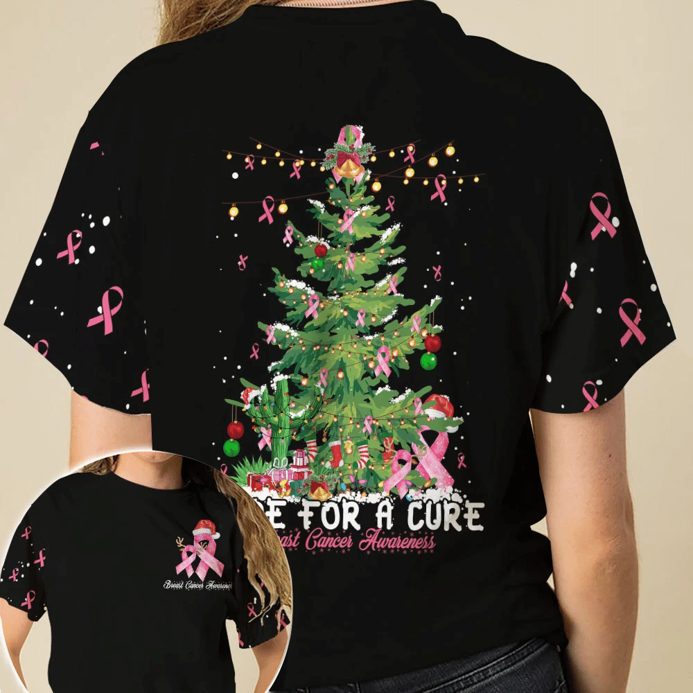 Hope For A Cure Breast Cancer - Breast Cancer Awareness All Over T-shirt and Hoodie 0822