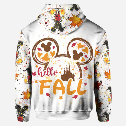 Hello Fall - Personalized Mouse Hoodie and Leggings