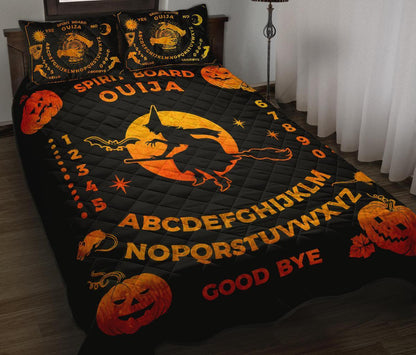 Ouija Board Halloween Witch - Witch Quilt Set 0822