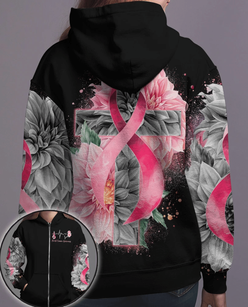Heart Beat Pink Ribbon - Breast Cancer Awareness All Over T-shirt and Hoodie 0822