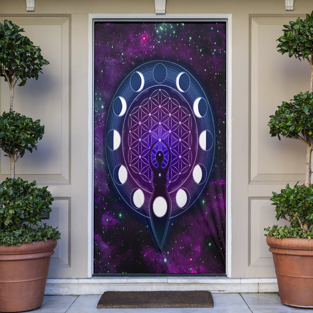 Goddess Moon Wicca - Witch Door sticker 0822