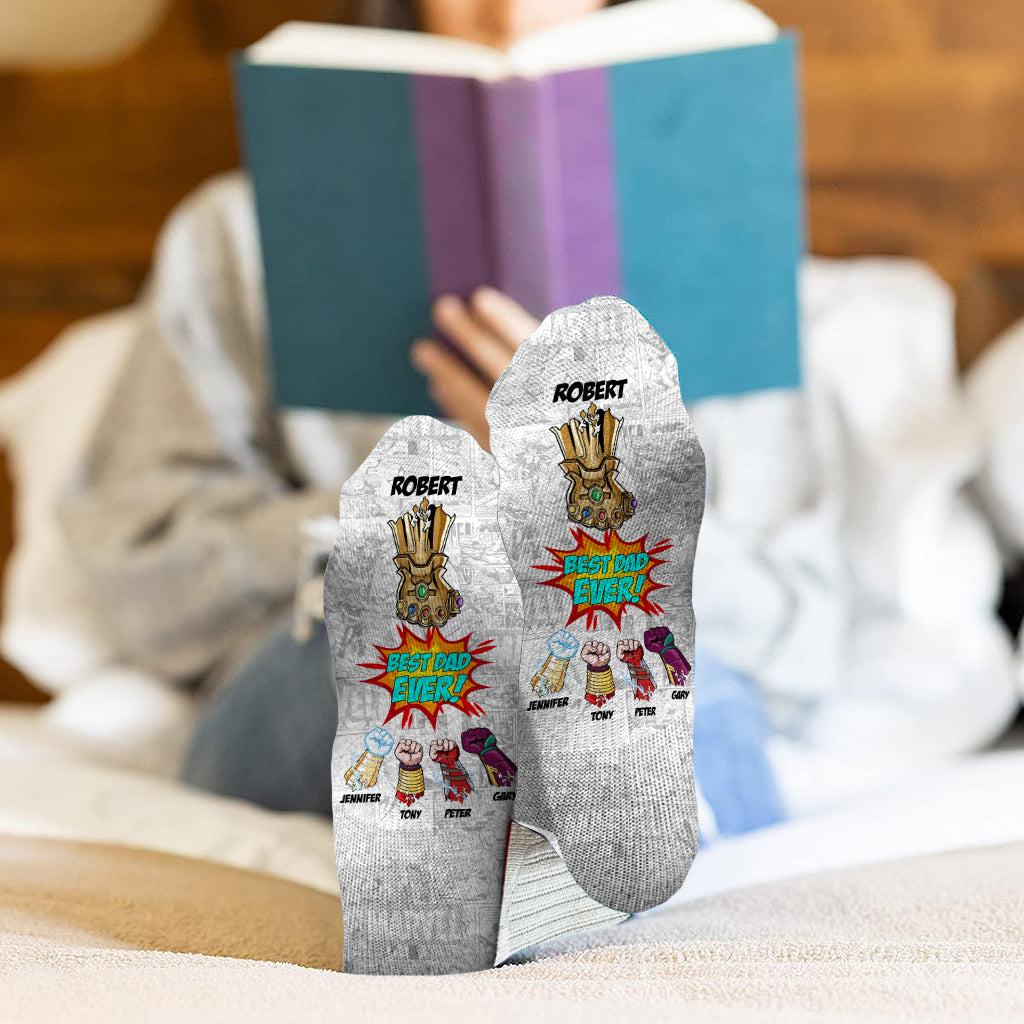 Best Dad Ever - Personalized Father Socks