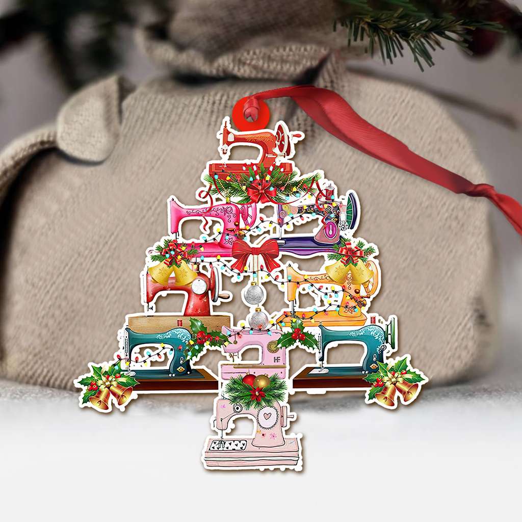 Sewing Tree Pattern Cute Design Christmas - Sewing Ornament (Printed On Both Sides) 1122