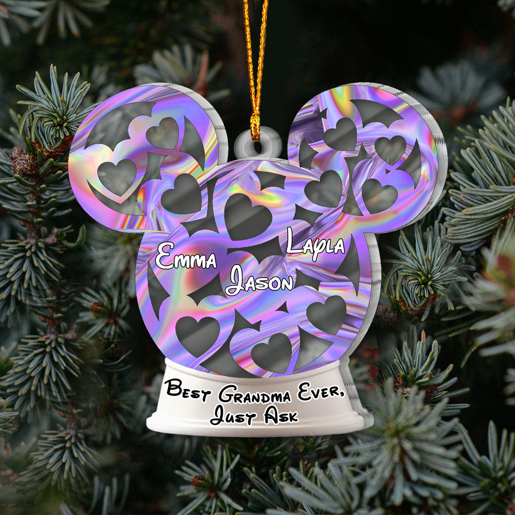 More Magical Grandma - Personalized Christmas Grandma Transparent Ornament