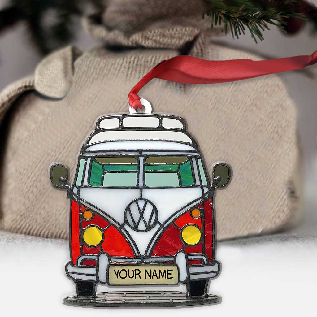Love Camping - Personalized Christmas Ornament (Printed On Both Sides)