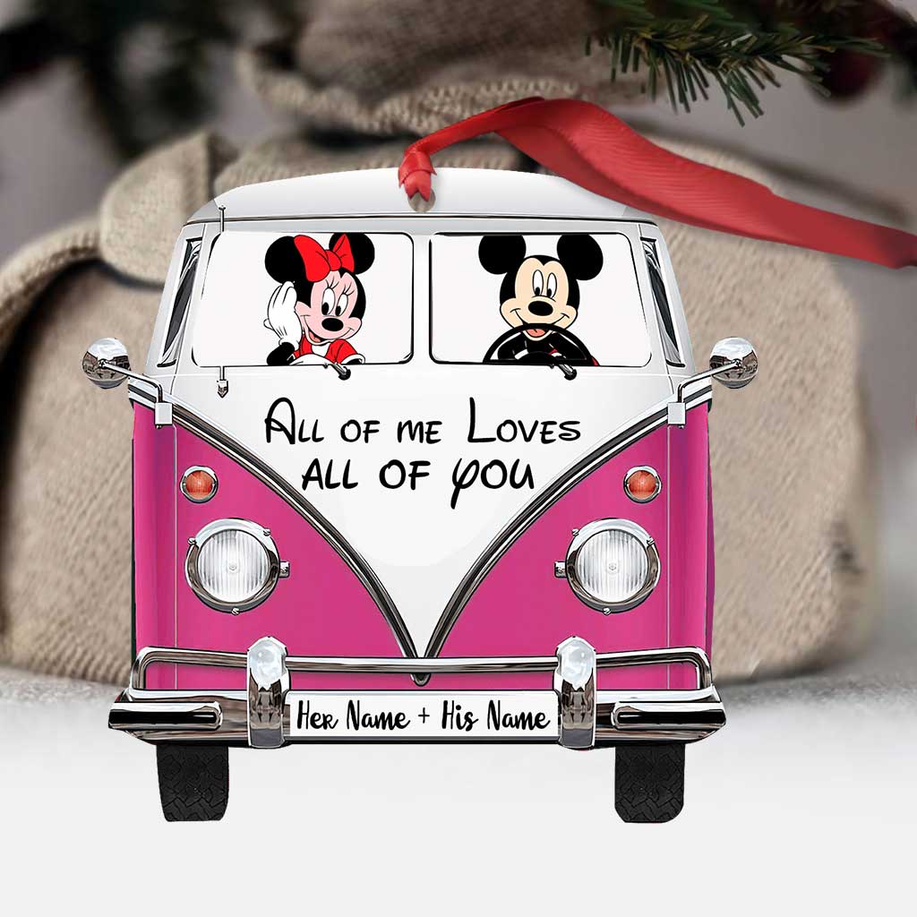 All Of Me - Personalized Christmas Mouse Ornament (Printed On Both Sides)