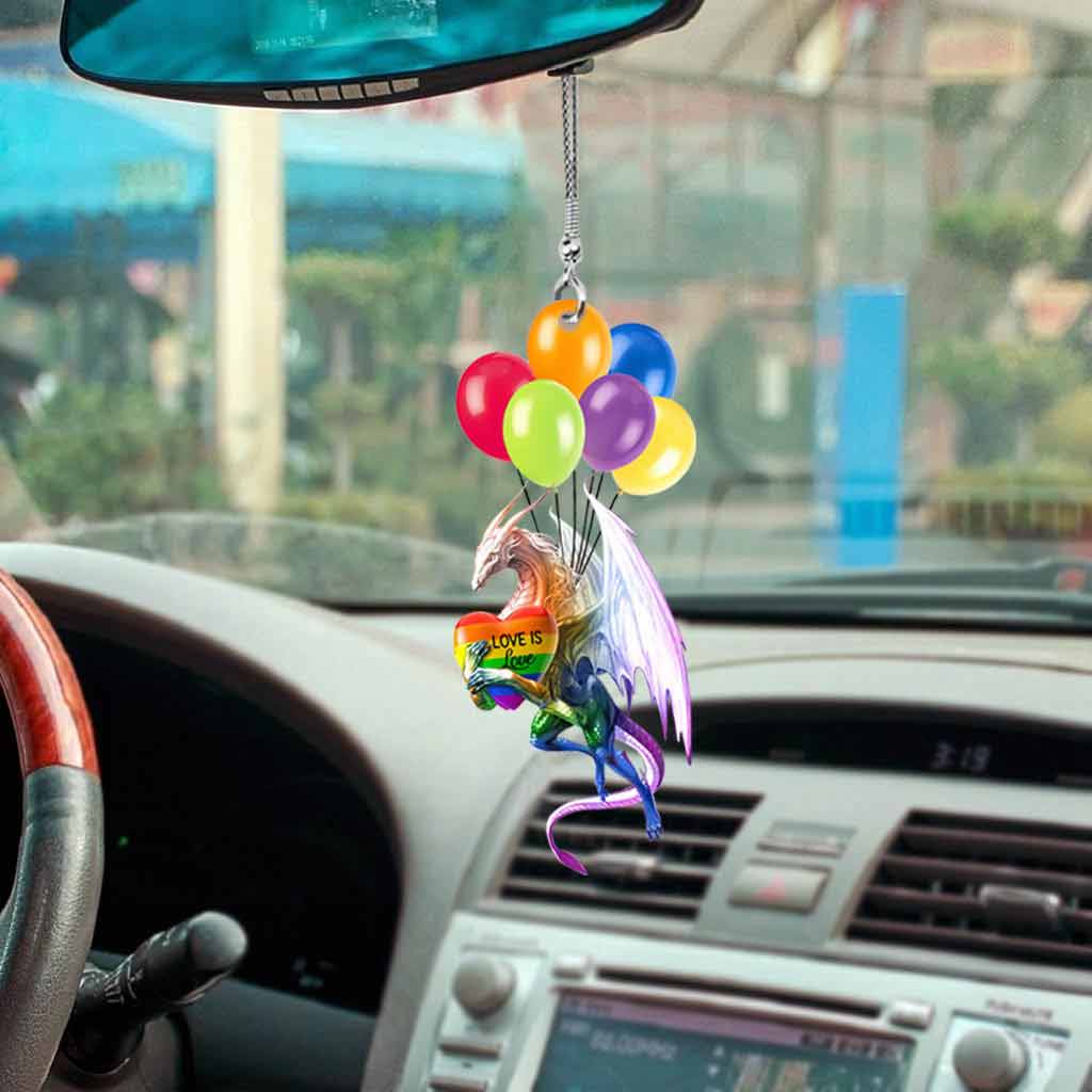 Pride - LGBT Support Car Ornament (Printed On Both Sides)