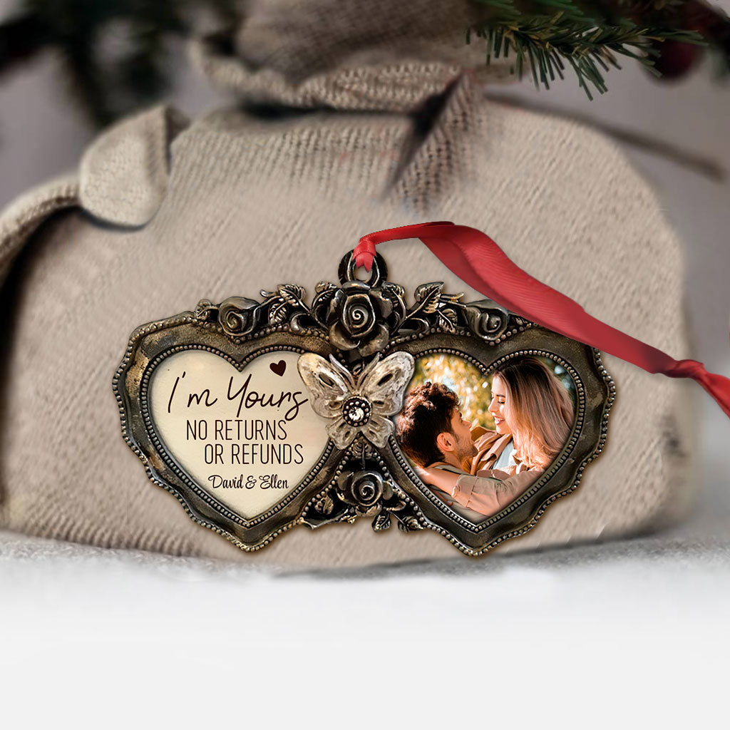 I'm Yours - Personalized Christmas Couple Ornament (Printed On Both Sides)