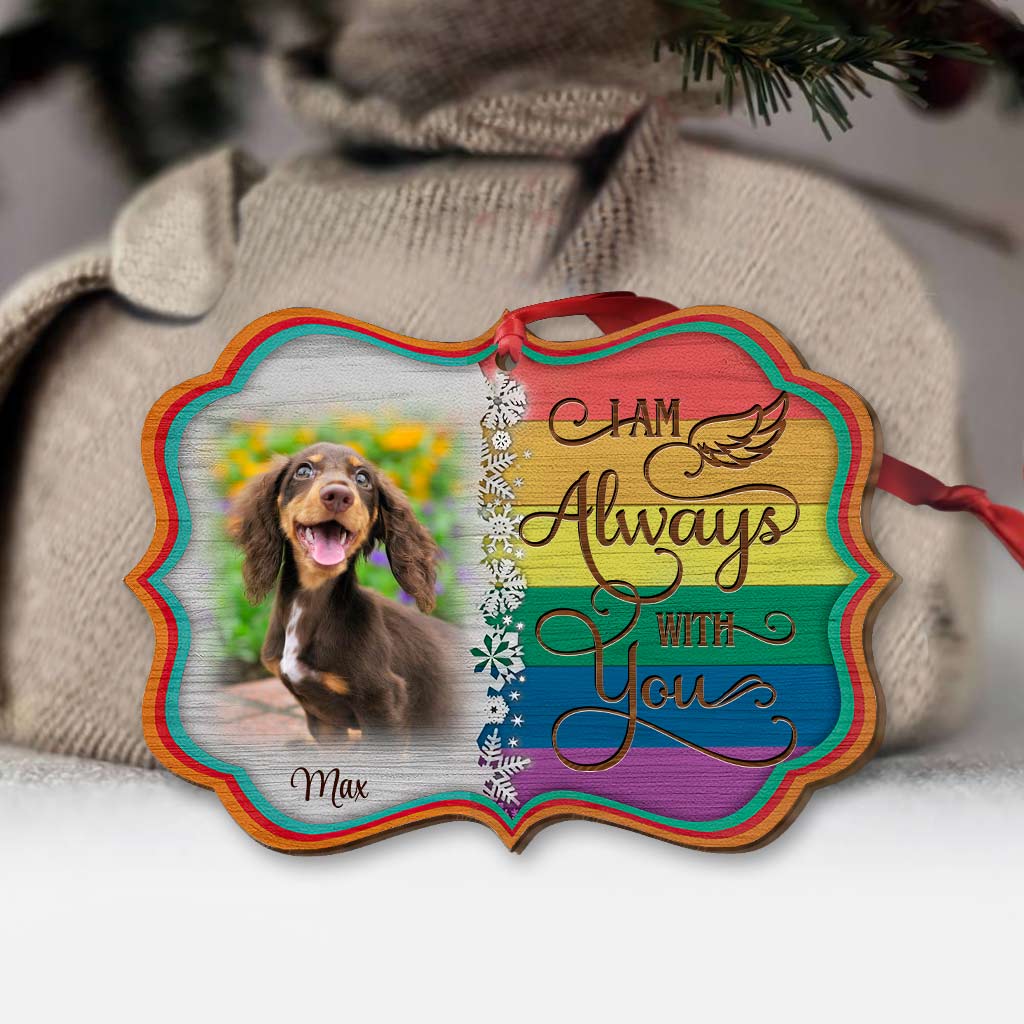 Angels With Wings - Personalized Christmas Dog Ornament (Printed On Both Sides)