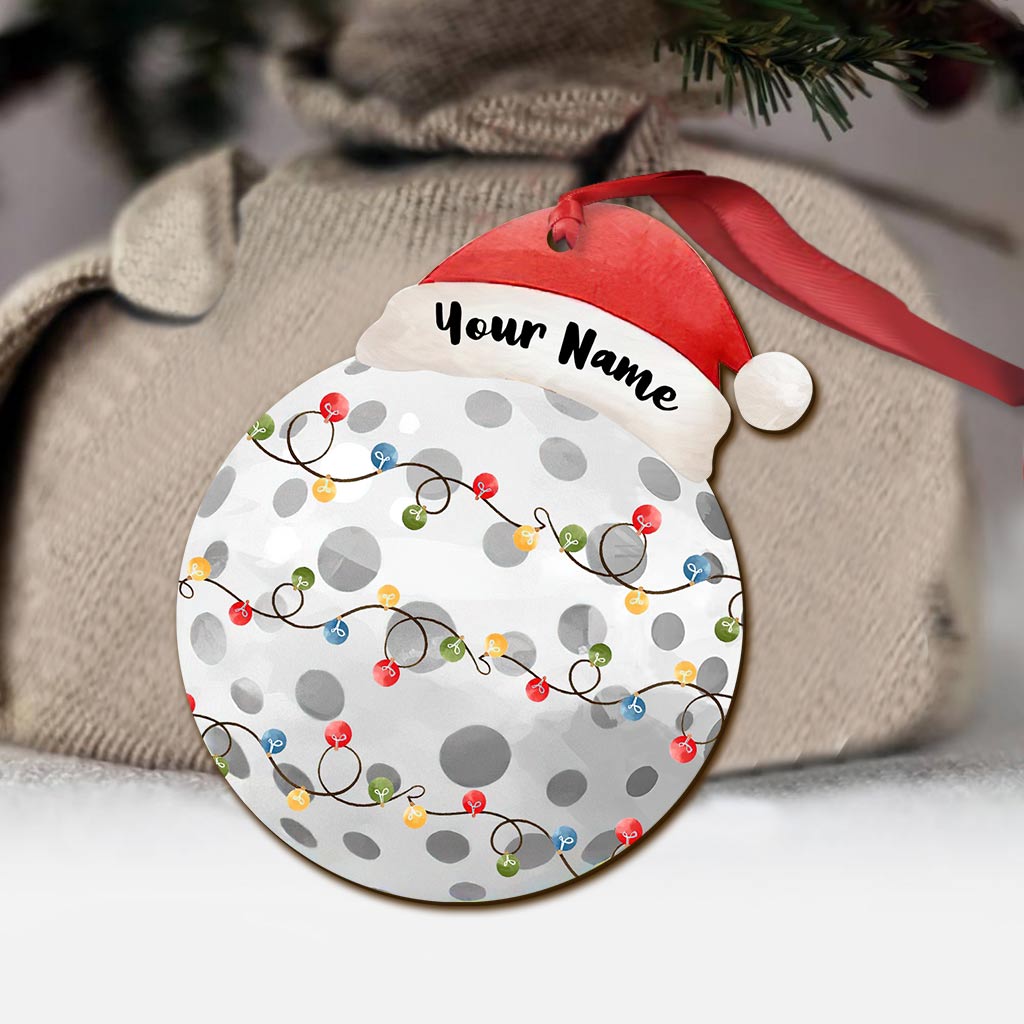 Sport Lovers - Personalized Christmas Golf Ornament (Printed On Both Sides)