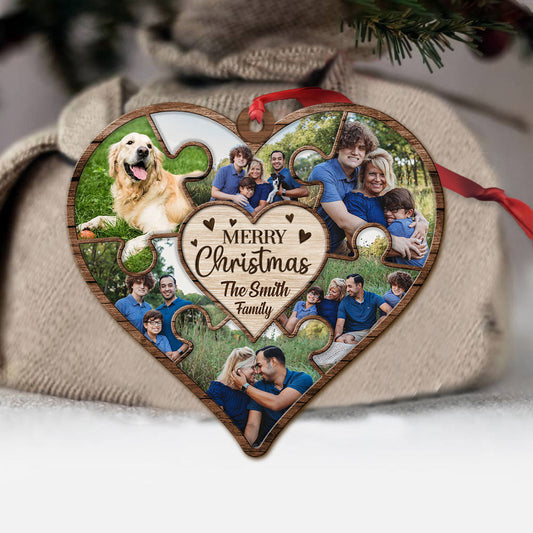 Together We Are A Family - Personalized Christmas Family Ornament (Printed On Both Sides)
