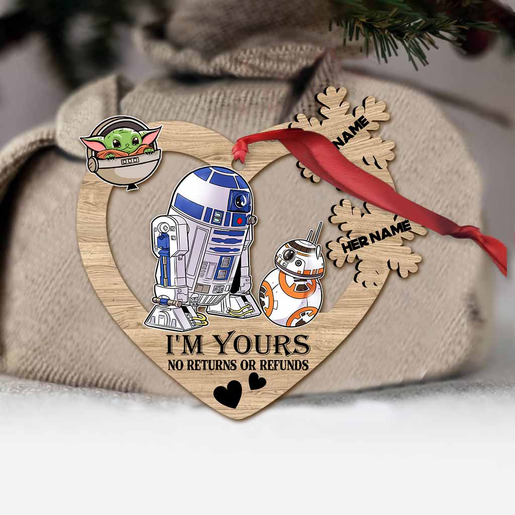 I'm Yours - Personalized The Force Ornament (Printed On Both Sides)
