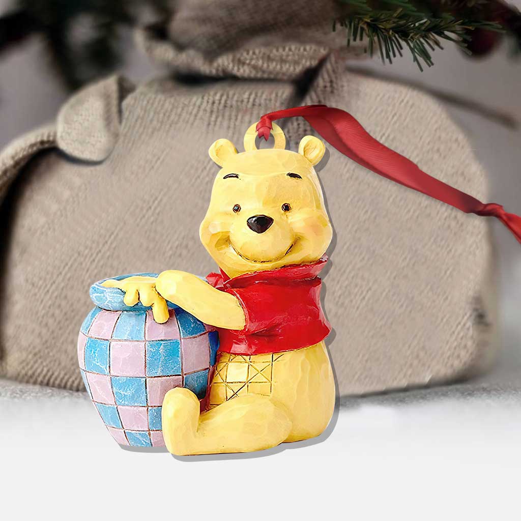 Little Bear - Christmas Mouse Ornament (Printed On Both Sides)
