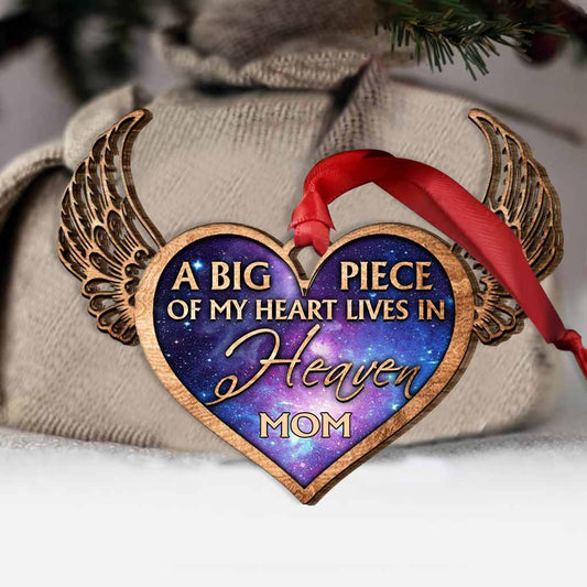 A Big Peace Of My Heart - Personalized Memorial Layered Wood Ornament