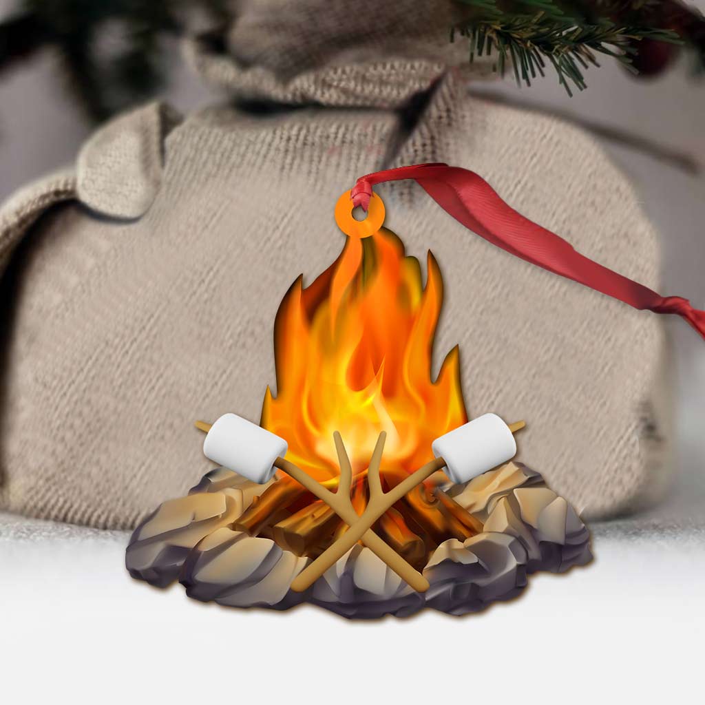 Camping Items Collection - Christmas Camping Ornament (Printed On Both Sides)