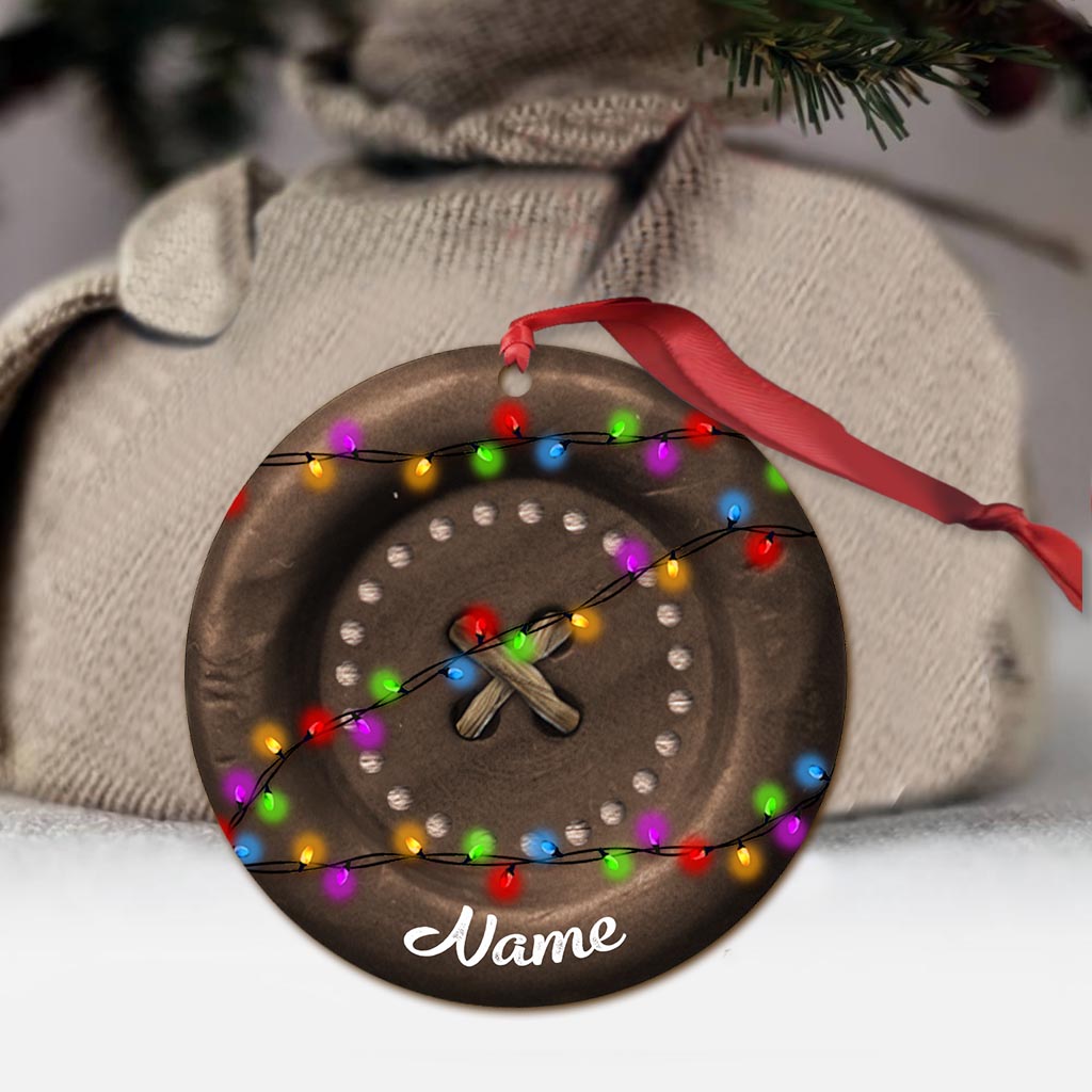Sewing Items Collection - Personalized Christmas Sewing Ornament (Printed On Both Sides)