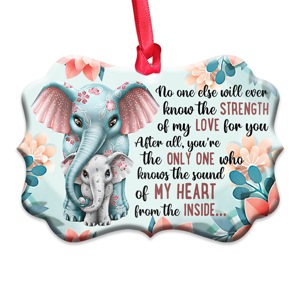 Elephant My Love For You - - Mother Ornament (Printed On Both Sides) 1122