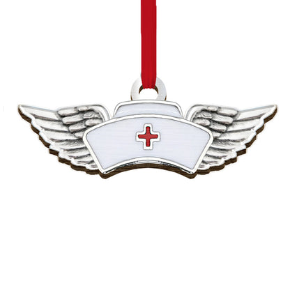 Nurse Cap Angel Wings - Nurse Ornament (Printed On Both Sides) 1122