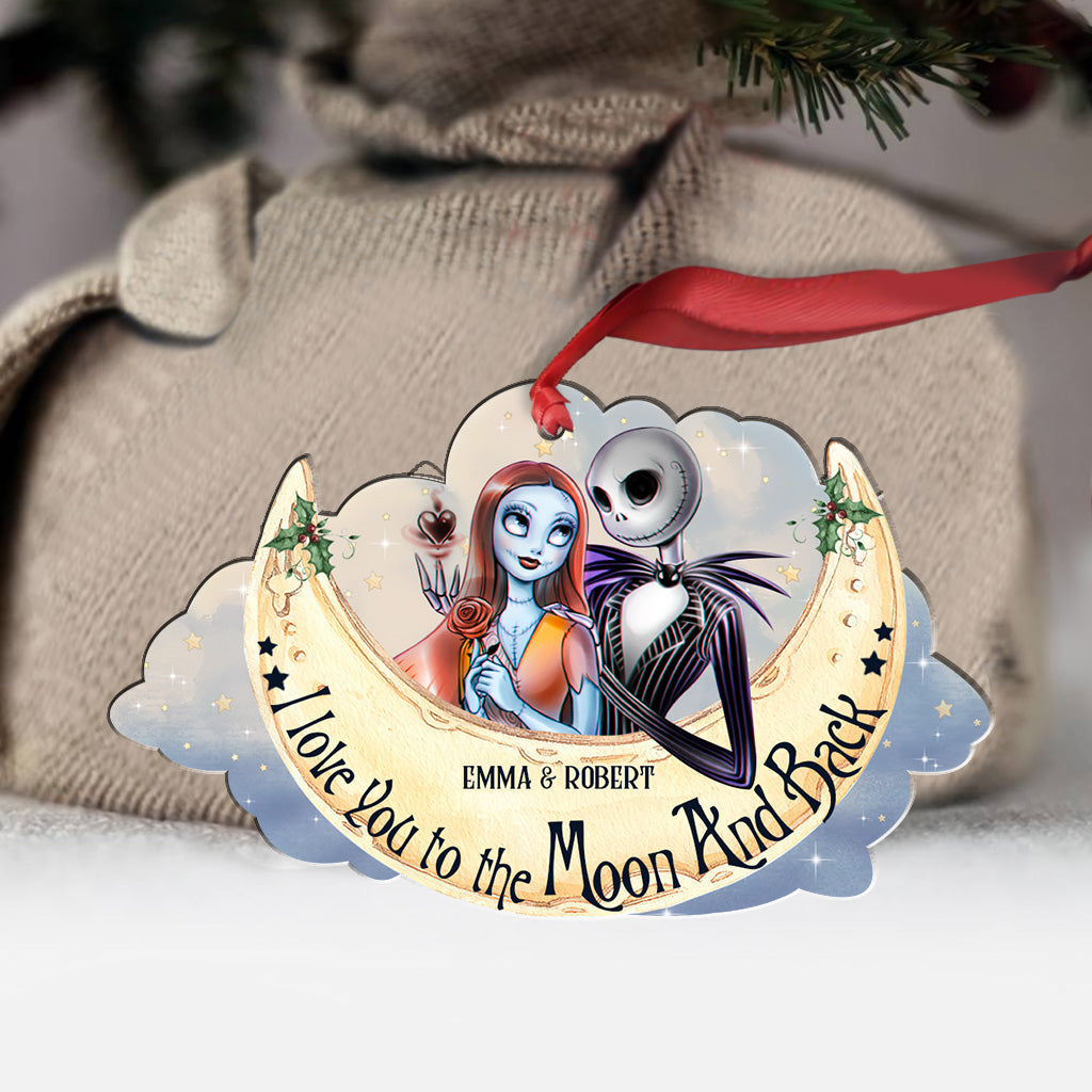 I Love You To The Moon And Back - Personalized Nightmare Ornament
