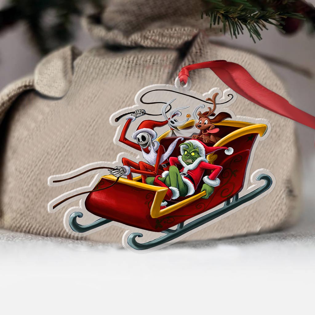 Merry Christmas - Christmas Stole Transparent Ornament