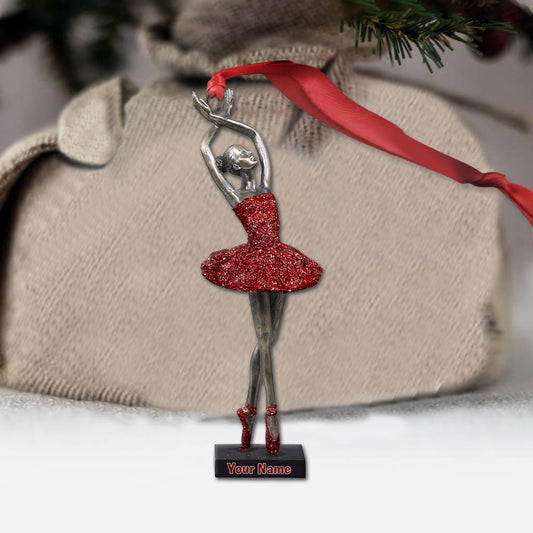 Ballet Girl - Personalized Christmas Ornament (Printed On Both Sides)