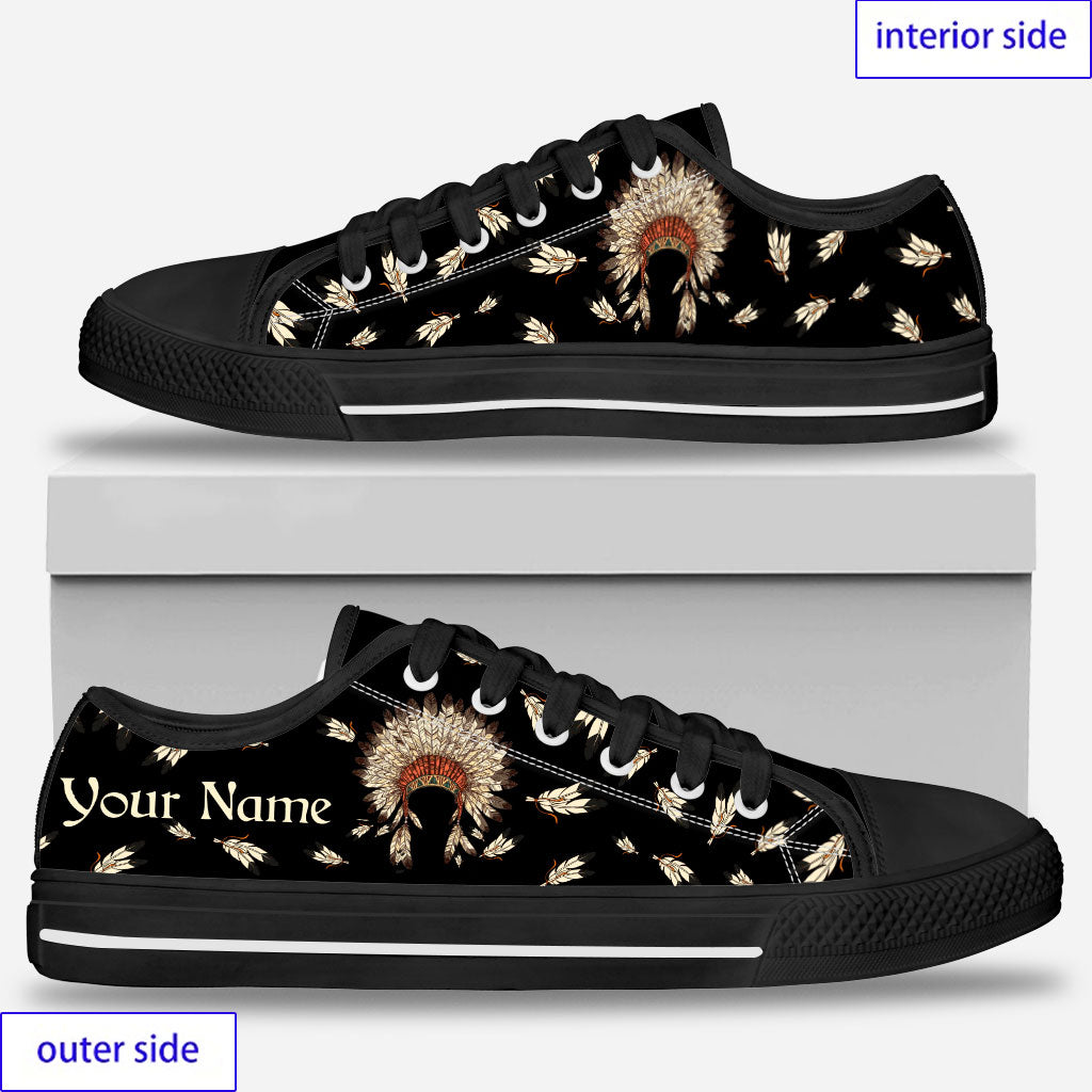 Indigenous - Personalized American Indian Low Top Shoes