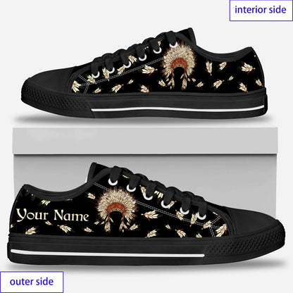 Indigenous - Personalized American Indian Low Top Shoes