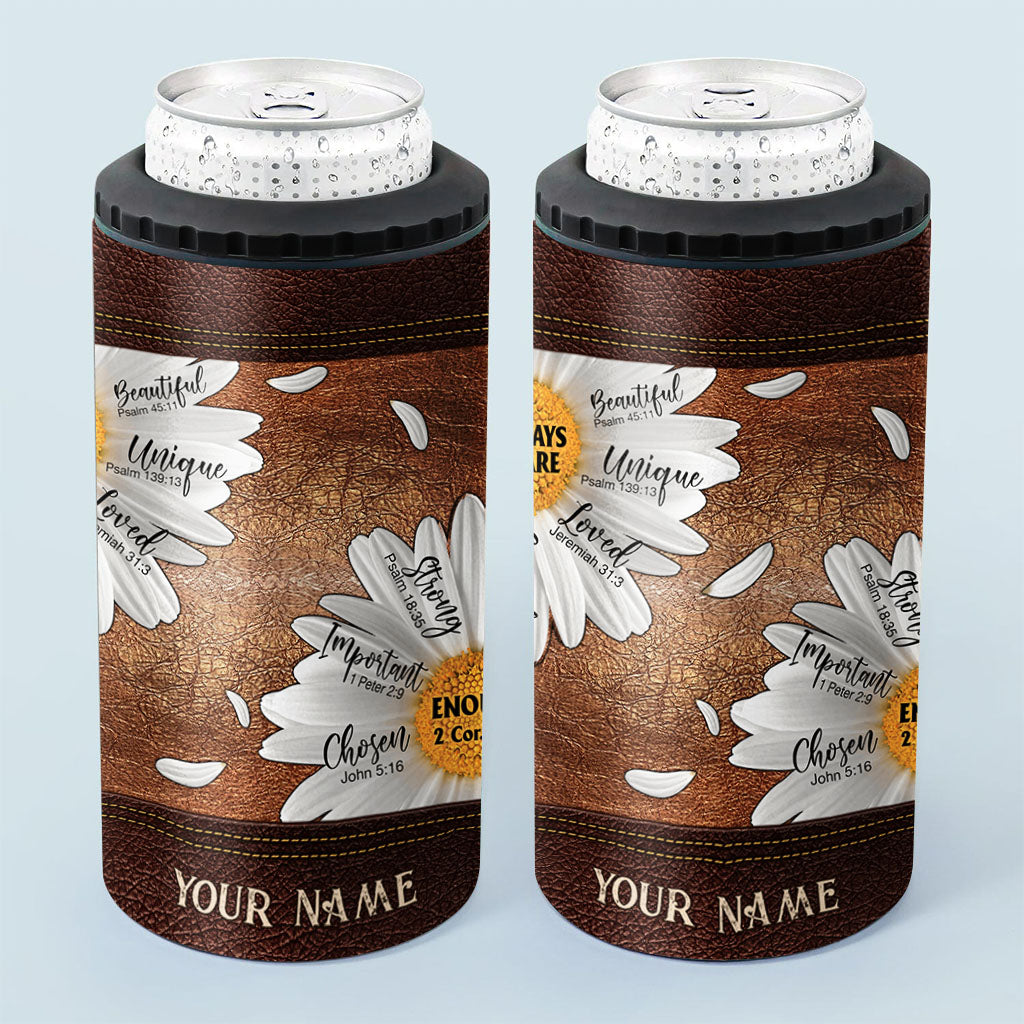 God Says You Are - Personalized Christian Can Cooler