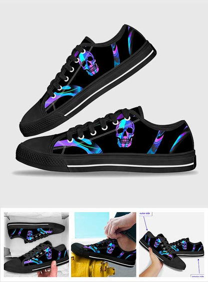 Love Skull - Personalized Skull Low Top Shoes
