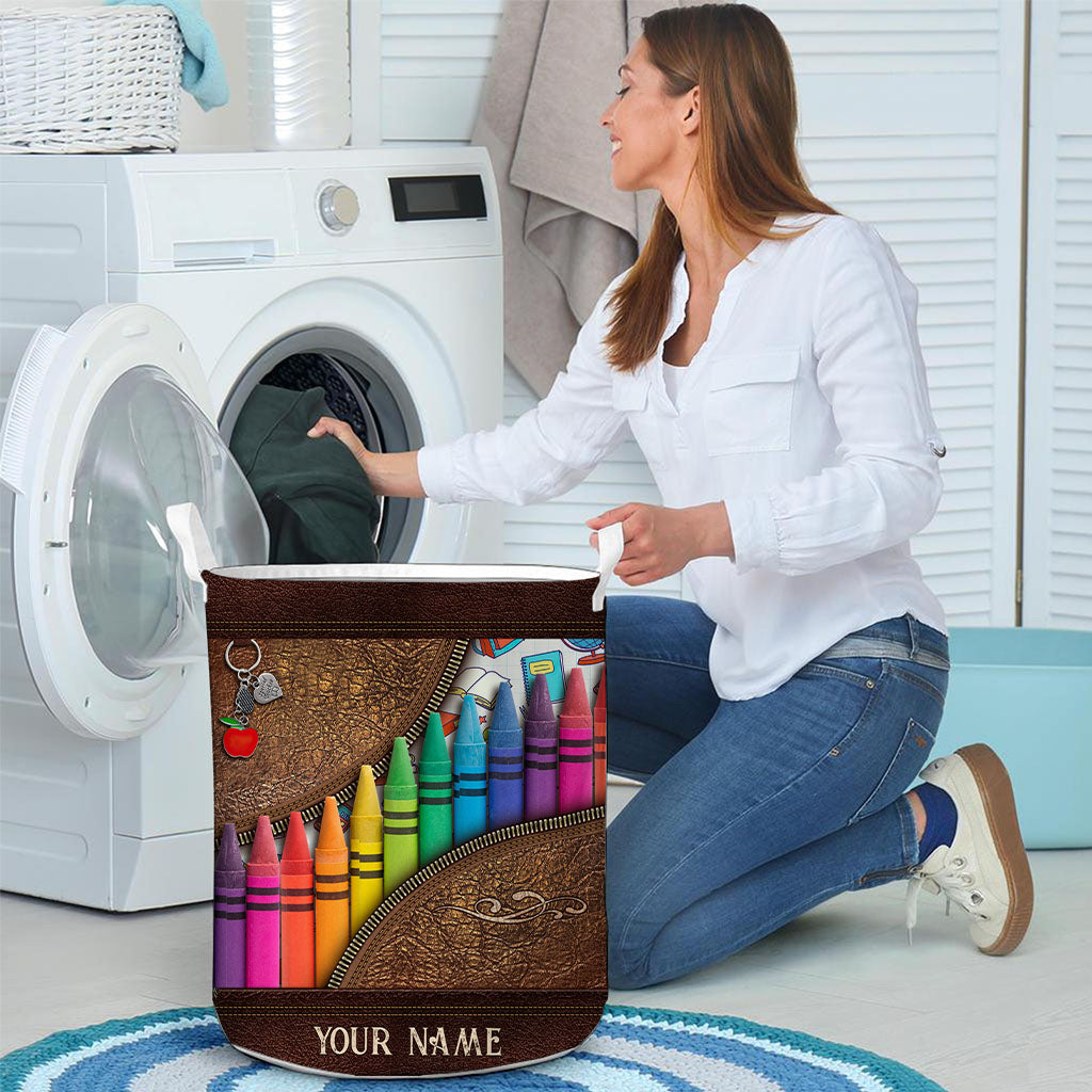 Teach Love Inspire - Personalized Teacher Laundry Basket