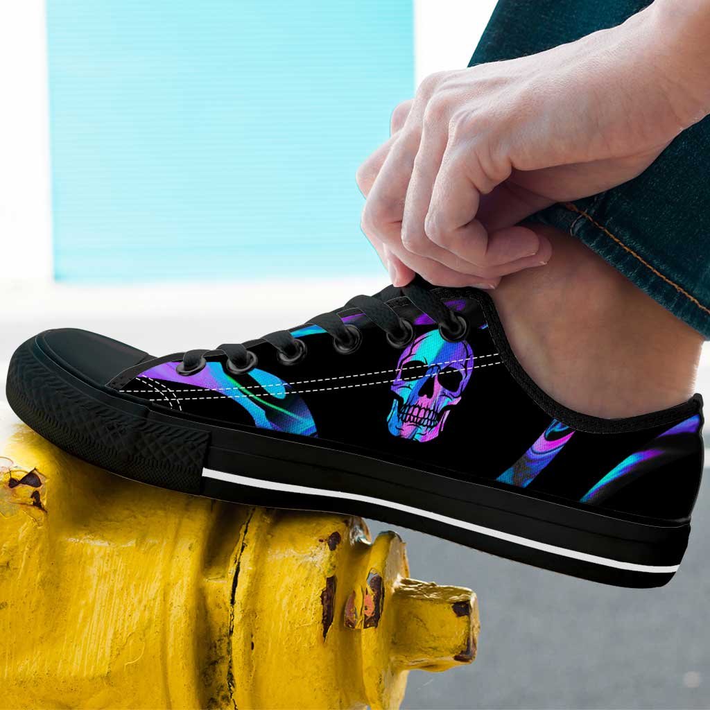Love Skull - Personalized Skull Low Top Shoes