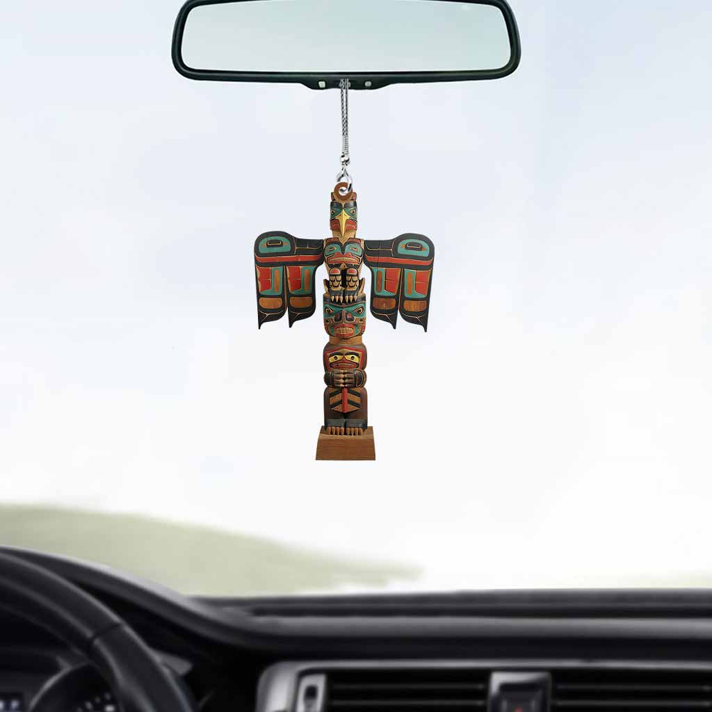 Respect Nature - American Indian Car Ornament (Printed On Both Sides)