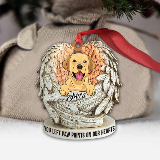 Angels Don't Always Have Wings - Personalized Dog Ornament (Printed On Both Sides)