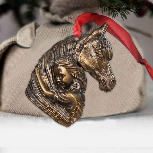 Horse Girl - Personalized Christmas Horse Ornament (Printed On Both Sides)