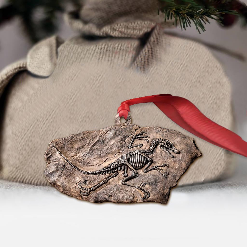 Dinosaur Fossil - Christmas Ornament (Printed On Both Sides)