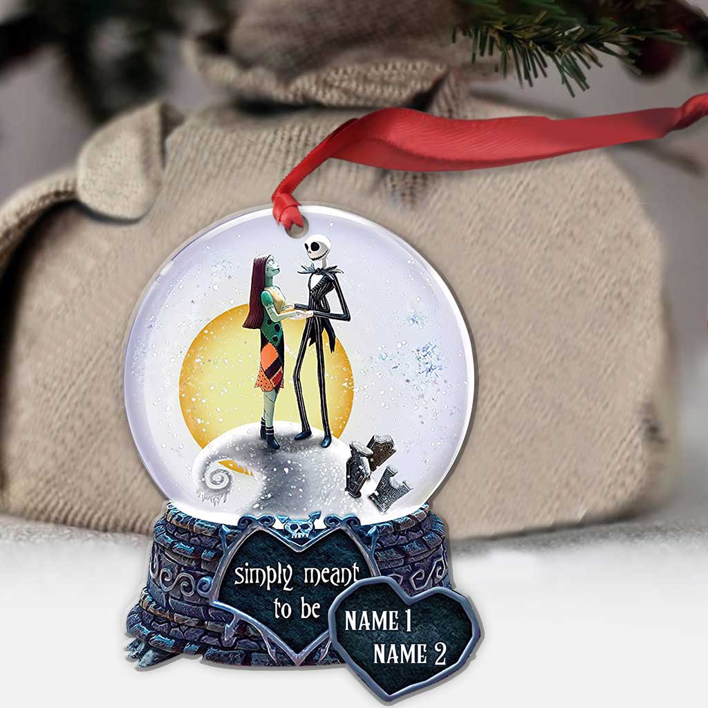 Simply Meant To Be - Personalized Christmas Nightmare Ornament (Printed On Both Sides)